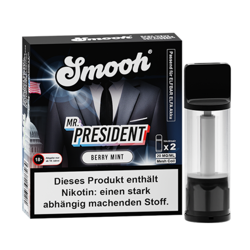 Vape Pod - MISTER PRESIDENT - Doppelpack 4ml Smooh Vape Pod - MISTER PRESIDENT - Doppelpack 4ml Smooh